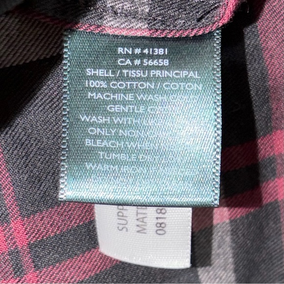 LRL Black & Red Plaid Long Sleeve Dress - Picture 5 of 6